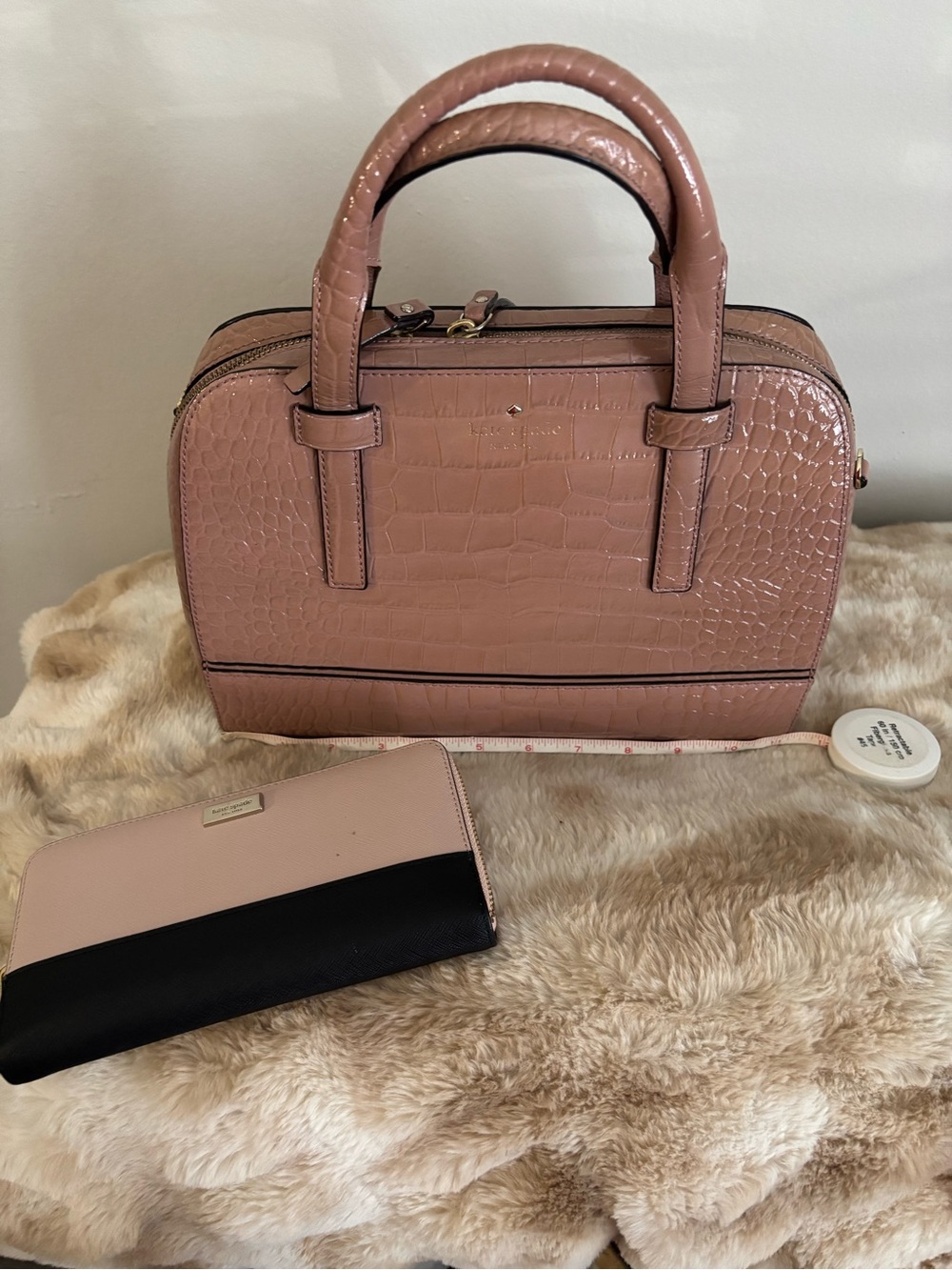 kate spade Riverside street Exotic Felix medium bag with zip around Kate spade w